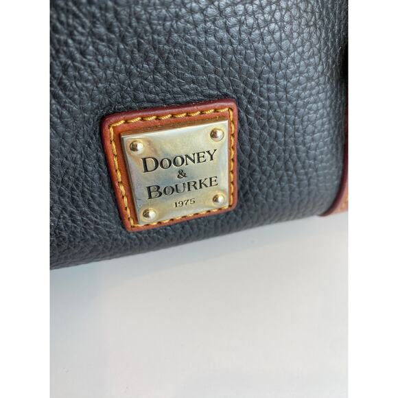 Dooney & Bourke Bristol Western Satchel Bag Black Pebble Leather Tassels Cowgirl - Picture 7 of 16